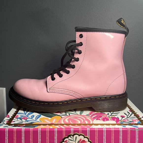 Dr. Marten Pink Leather Boots - Picture 8 of 16